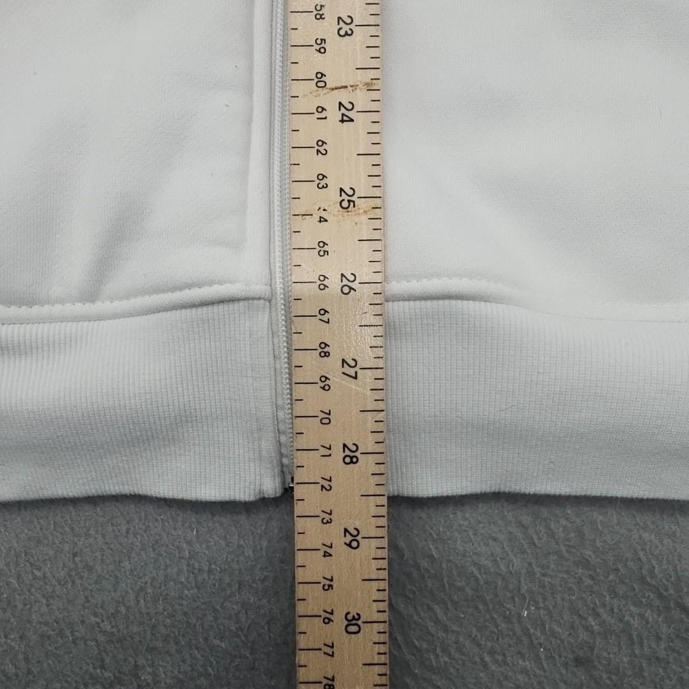 True Religion Hoodie Mens Large White Full Zip Sweatshirt Buddha Logo Streetwear - Picture 7 of 10